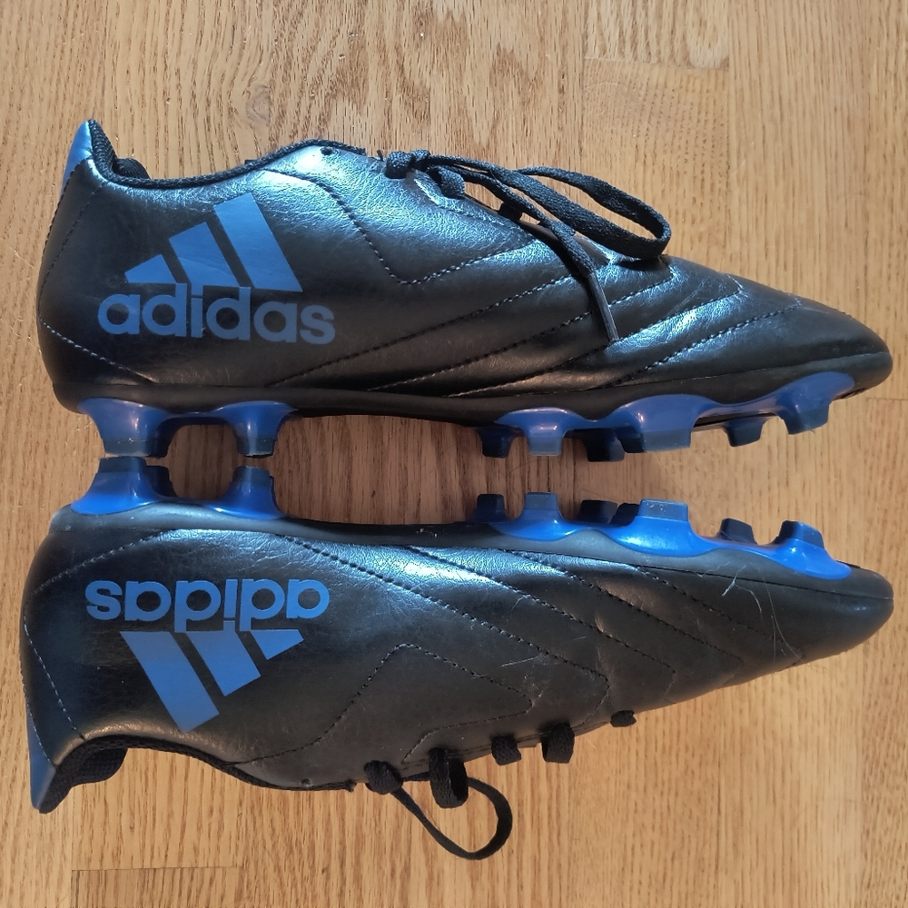 Adidas Goletto Black Blue Soccer Cleats Shoes Size Men's 6
